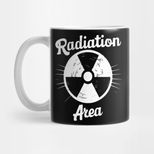 radiation area symbol vintage Mug